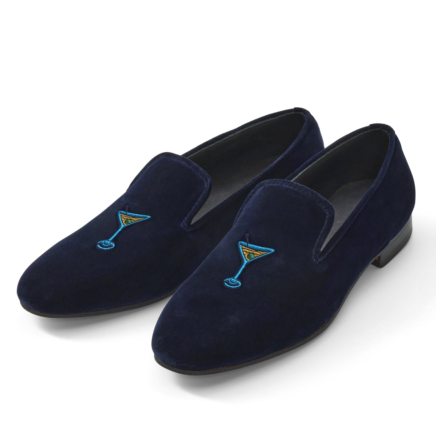 Martini Time Custom Velvet Shoes | Bown of London
