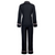 Hera Womens Black Satin Pajamas - Back | Bown of London
