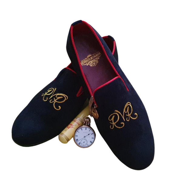 Custom Velvet Loafer Slipper Shoe Bown of London Bown of