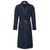 Sherlock men's smoking jacket in blue paisley – long smoking robe for men