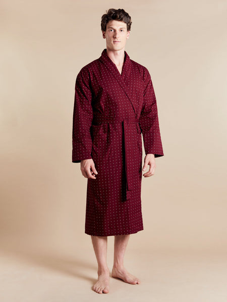 red satin dressing gown mens Luxury Men's Red Silk Robes