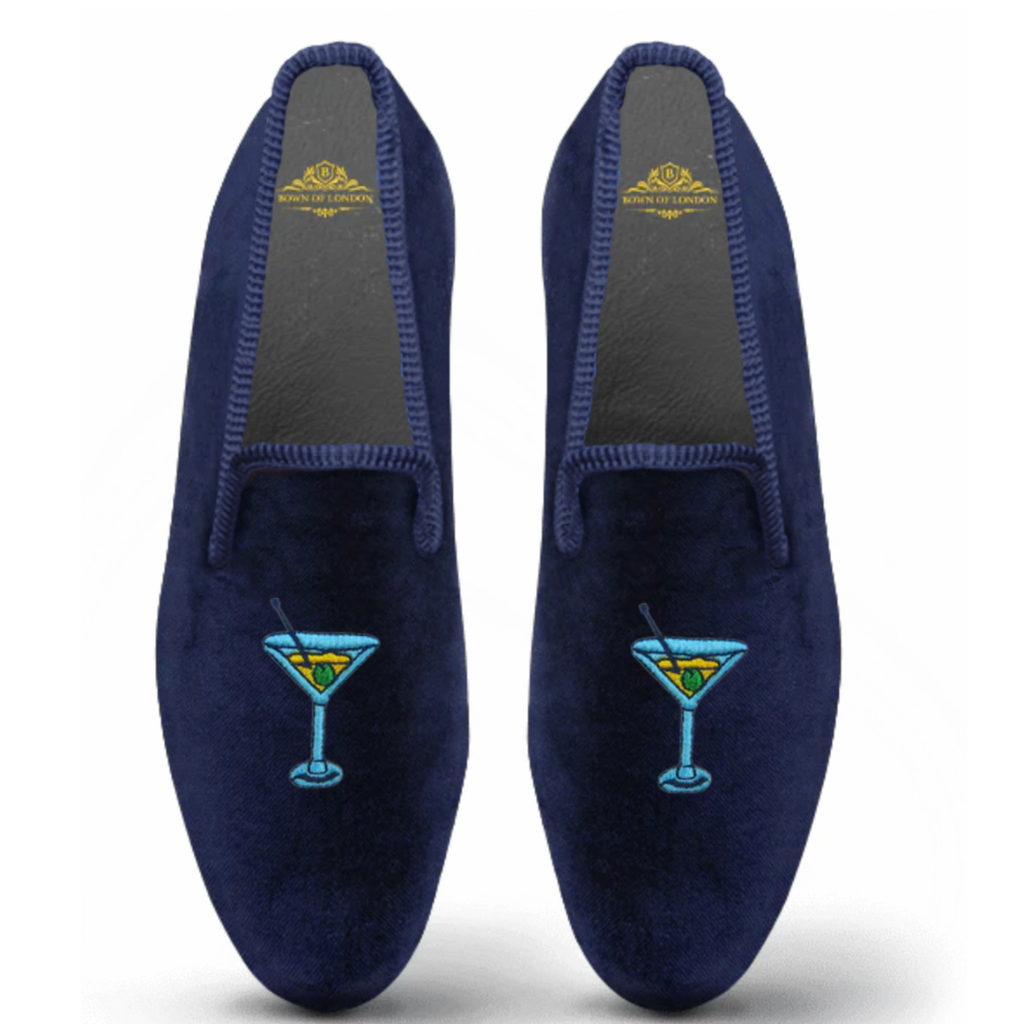 Men's Velvet Loafer/Slipper Shoe Martini Time