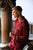 Apollo Mens Red Satin Pajamas - Model Lifestyle | Bown of London
