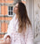 Oceania Pale Pink Womens Bathrobe - Model Lifestyle | Bown of London