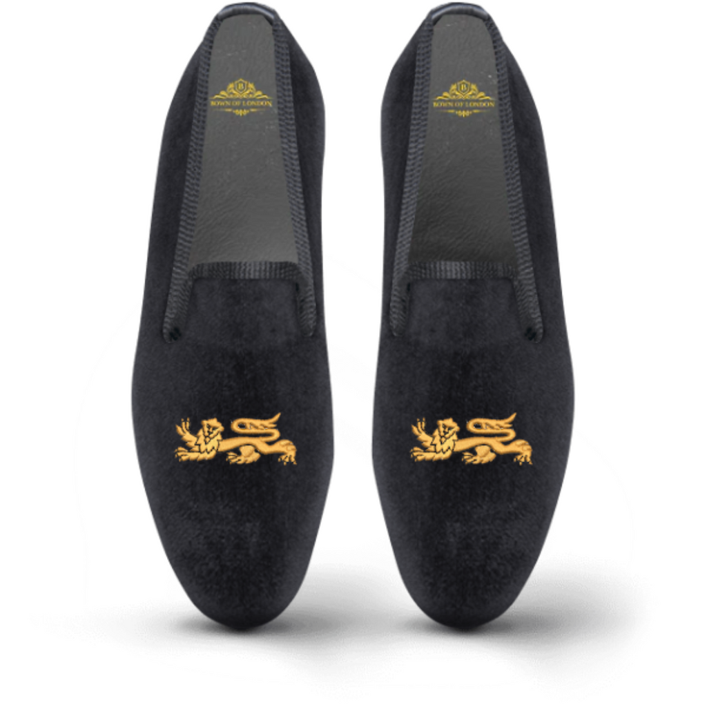 Men's Velvet Loafer/Slipper Shoe Lionheart