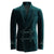 Made to Measure Double Breasted Mens Italian Velvet Smoking Jacket - Green
