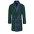 Russborough men's smoking jacket in green paisley – smoking robe for men