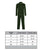 Hemes Mens Green Velvet Pajamas - Size Chart | Bown of London
