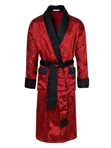 Gable Mens Long Smoking Jacket