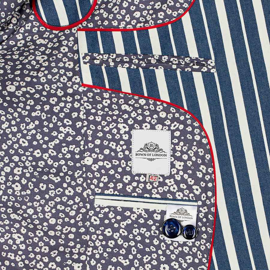 Shearwater Striped Blazer - View 6 - Bown of London