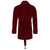 Howard Luxury Cotton Short Velvet Smoking Jacket in Burgundy