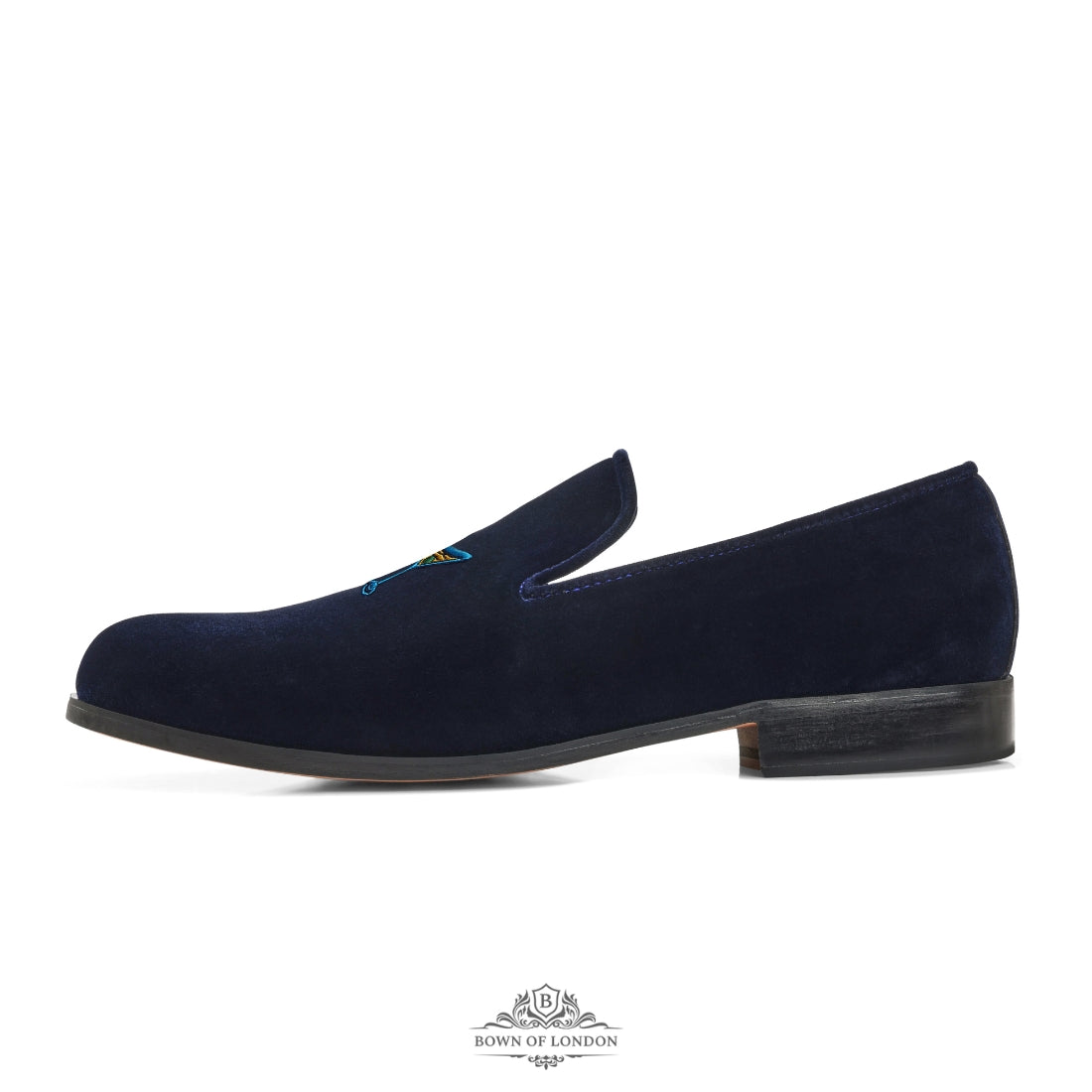Velvet Loafer/Slipper Shoe Plain Navy Blue | Bown of London 9 / yes Velvet Loafer/Slipper Shoe Plain Navy Blue | Bown of London 9 / yes