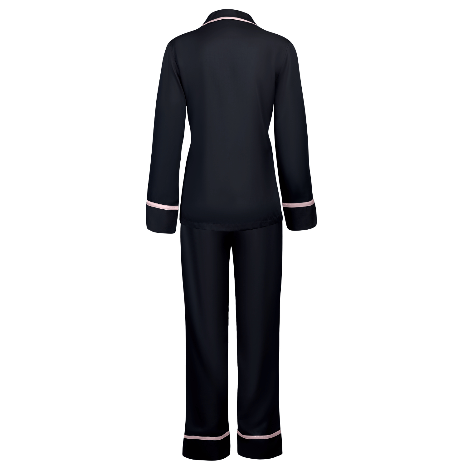 Women's Black Satin Pajama Set | Pajama Collection | Bown of London S Women's Black Satin Pajama Set | Pajama Collection | Bown of London S