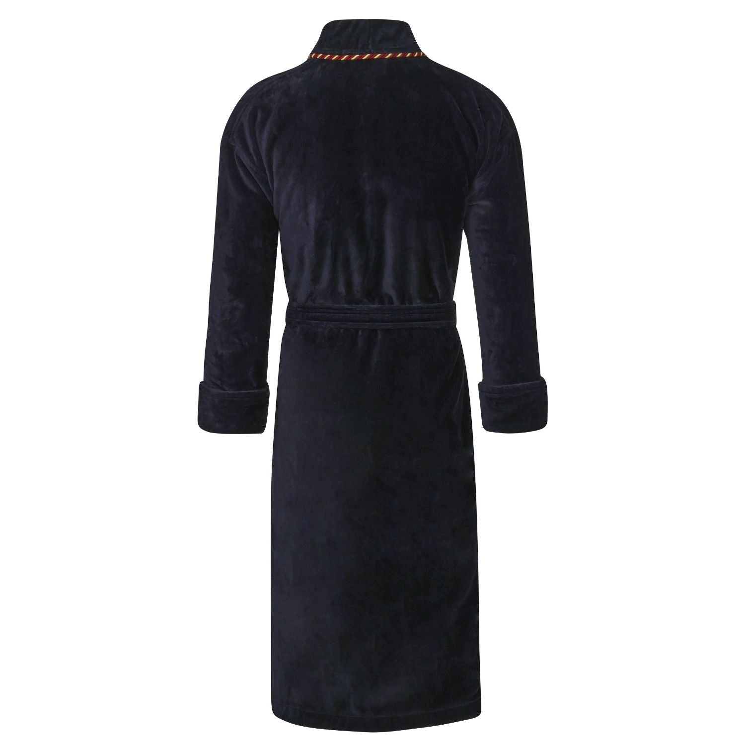 womens navy blue dressing gown THE DRESSING GOWN in NAVY TERRY CLOTH