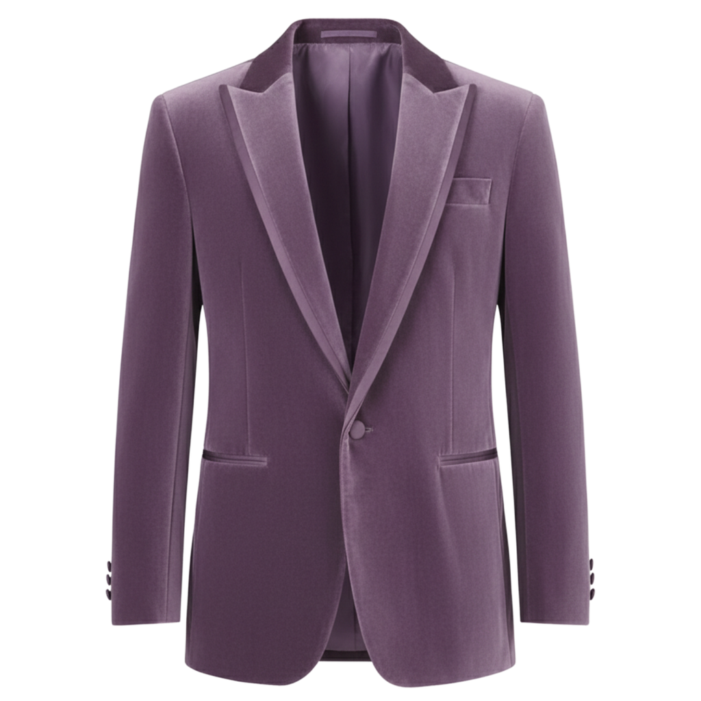 Made to measure Men's Single Breasted Purple Jacket