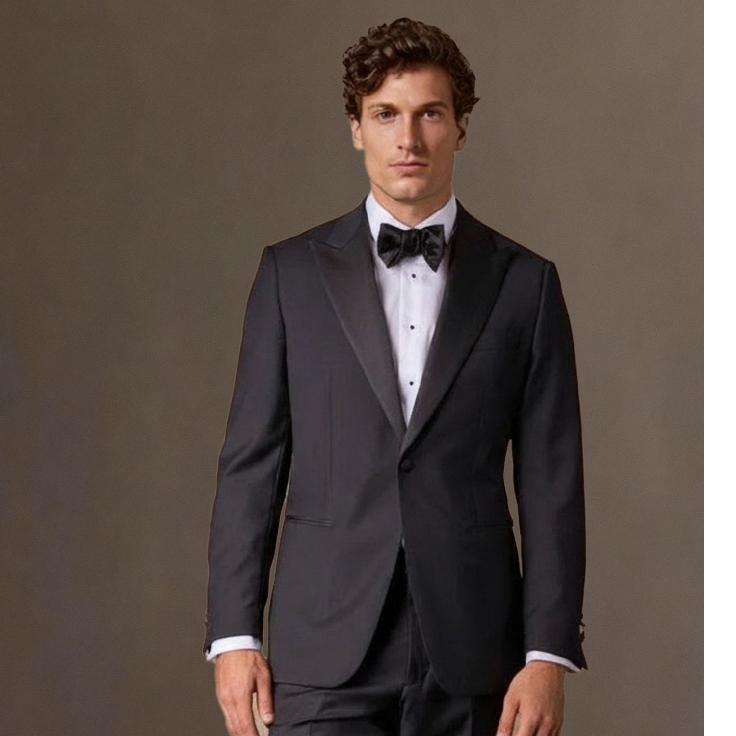 Made to measure Men's Single Breasted Black Tuxedo Jacket