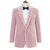 Made to measure Men's Single Breasted Pink Velvet Jacket