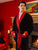 Mayfair Men's Long Velvet Smoking Jacket - Model Lifestyle | Bown of London