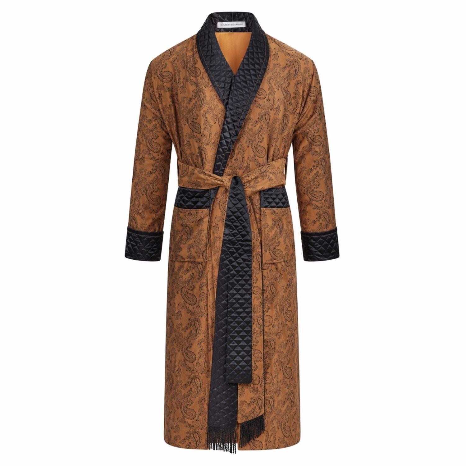 Majestic Long Gold Smoking Jacket