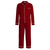 Apollo Mens Red Satin Pajamas - Front | Bown of London