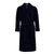 Carnegie men's smoking jacket in navy – long velvet smoking robe for men