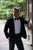 Made to measure Men's Single breasted Italian Velvet Blazer - Navy