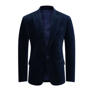 Blue Velvet Jacket Front