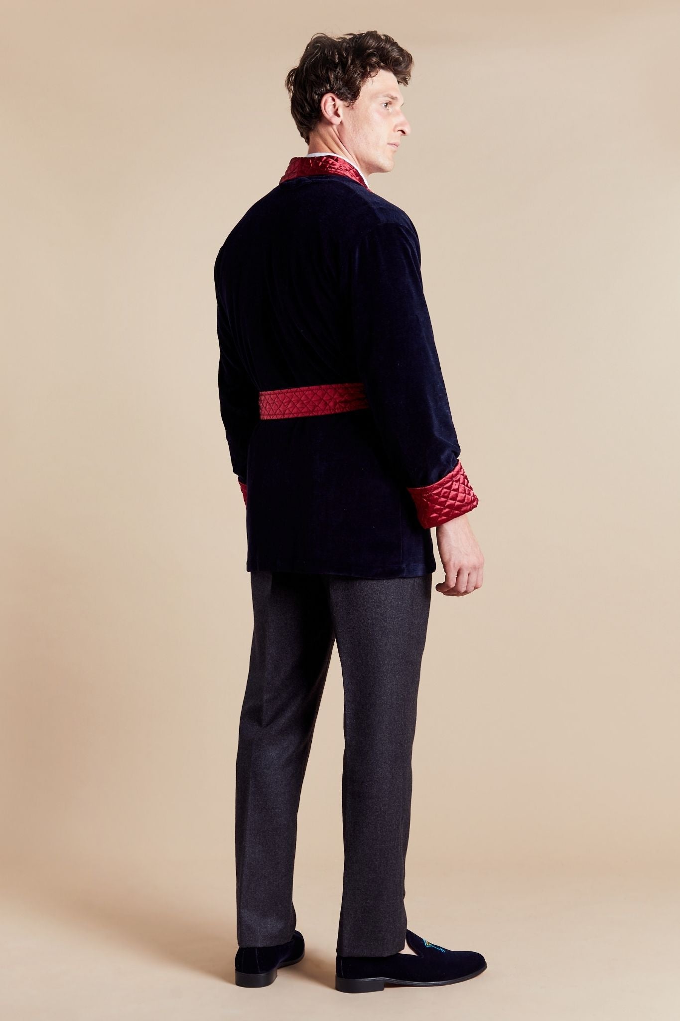 Cliveden Short Smoking Jacket Robe | Bown of London