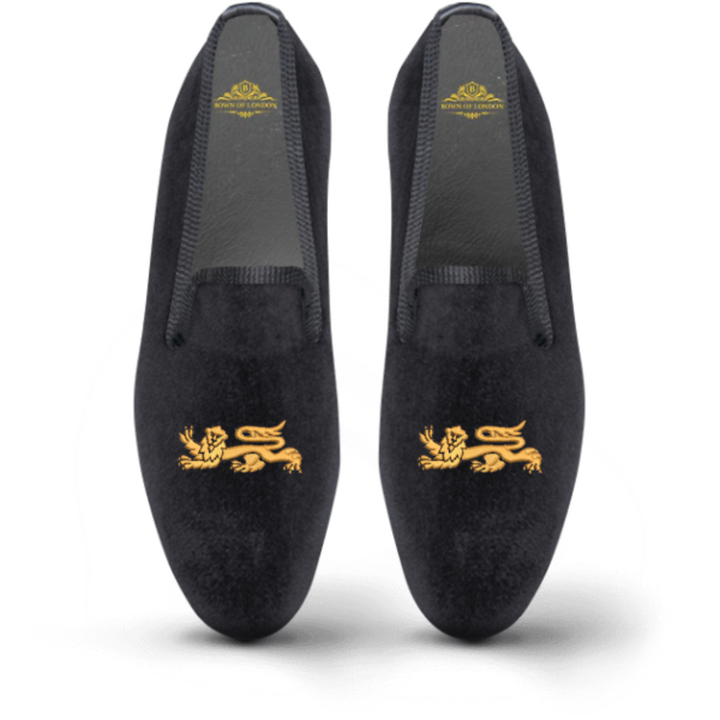 Men's Velvet Loafer/Slipper Shoe Lionheart