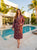 Lightweight Bathrobe - Gatsby Paisley Wine