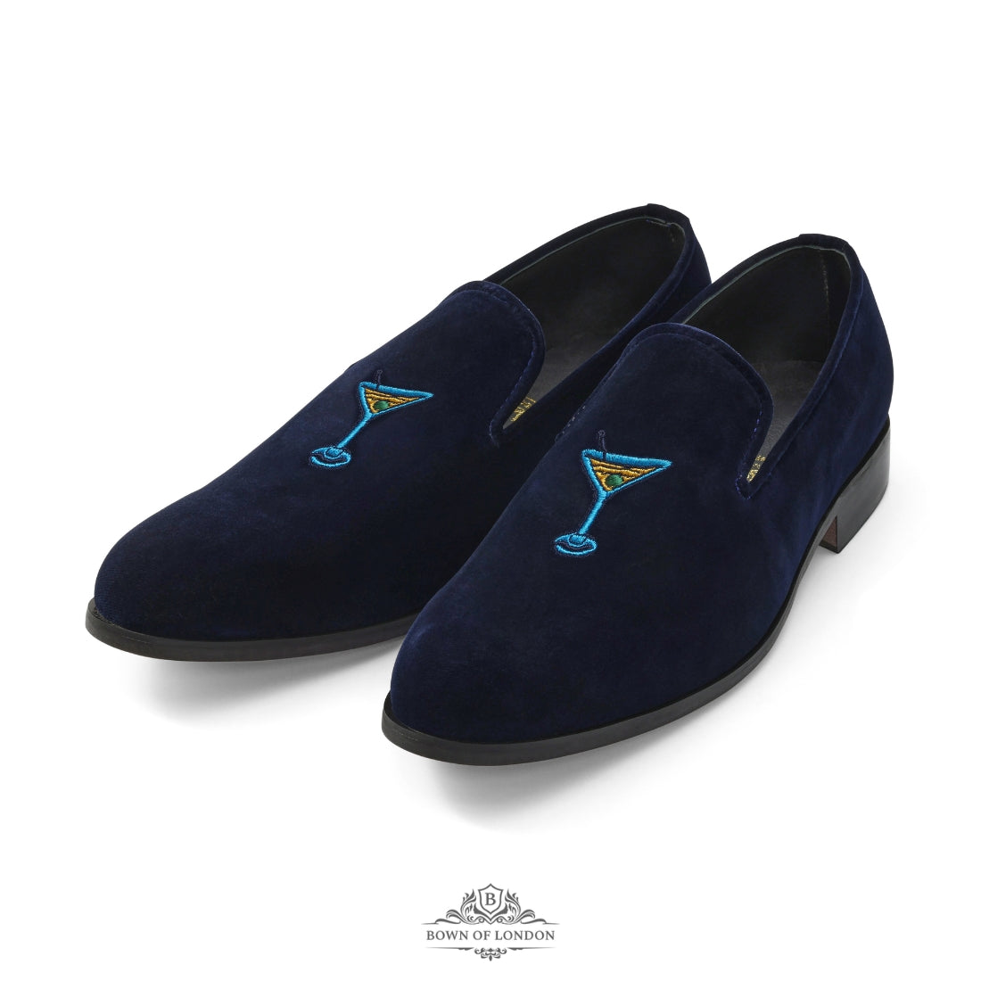 Velvet Loafer/Slipper Shoe Plain Navy Blue | Bown of London 9 / yes Velvet Loafer/Slipper Shoe Plain Navy Blue | Bown of London 9 / yes