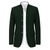 Made to Measure Green Italian Velvet Nehru Collar Jacket