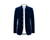 Made to Measure Navy Italian Velvet Nehru Collar Jacket