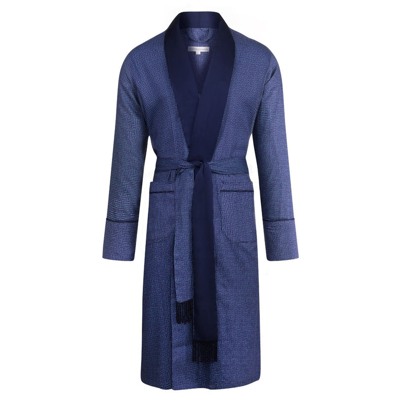 Blue Lightweight Robe - The Oxford Bathrobe