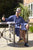 Blue Lightweight Robe - The Oxford Bathrobe lifestyle shot