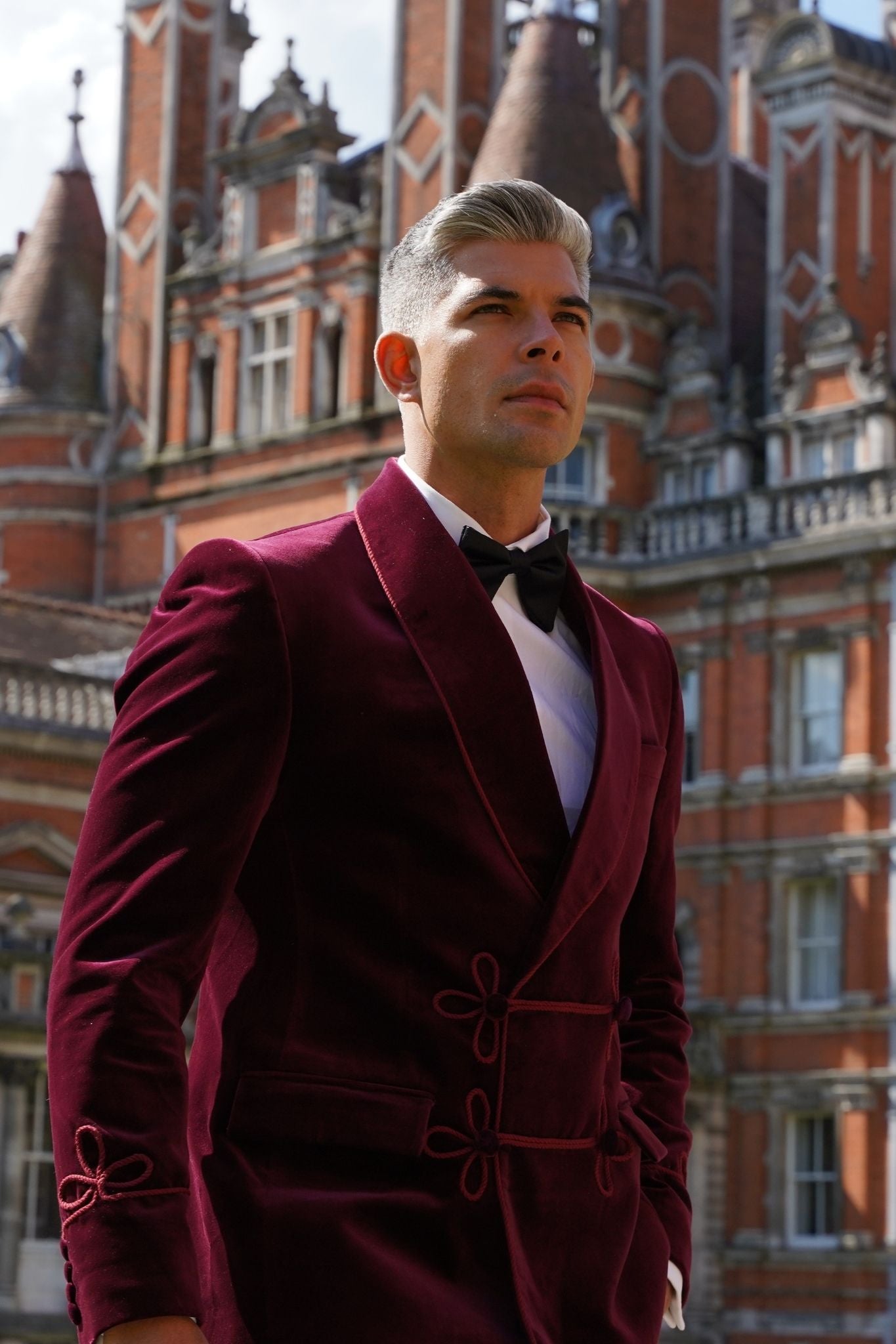 Double Breasted Velvet Smoking Jacket
