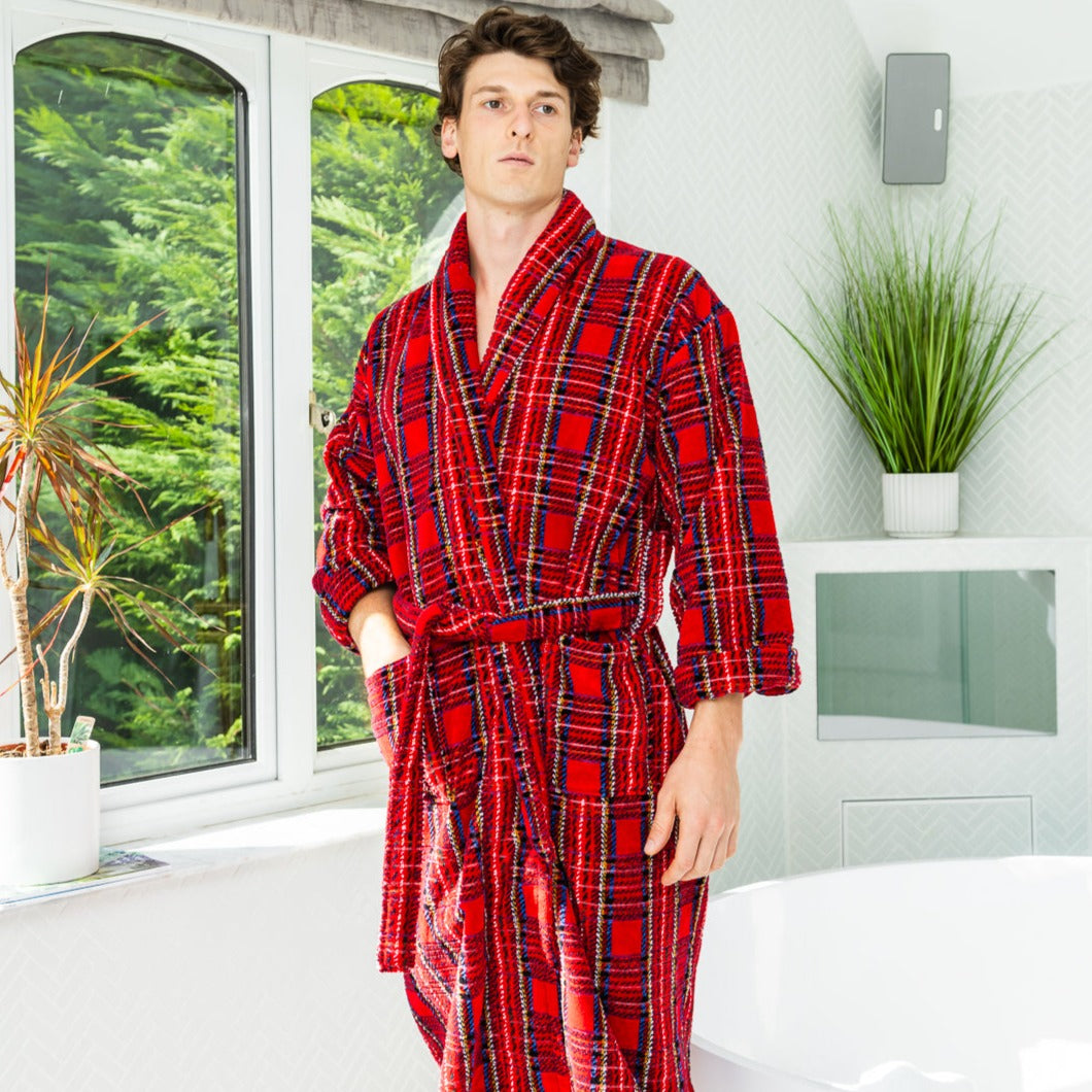 Men's Bathrobe - Highland | Bown of London – Bown of London USA