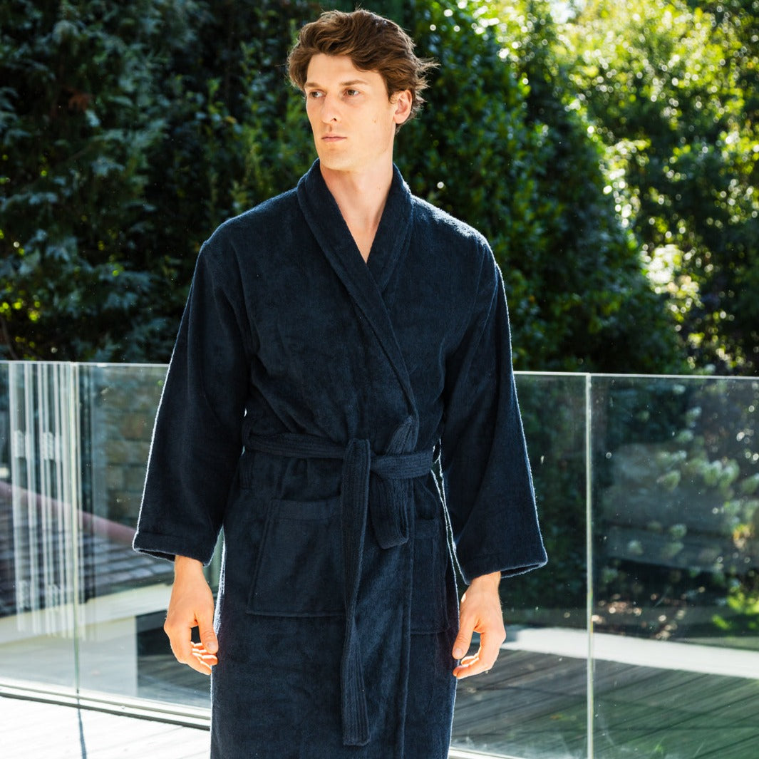 Men's bathrobe Vitemölla - Pellevävare.com