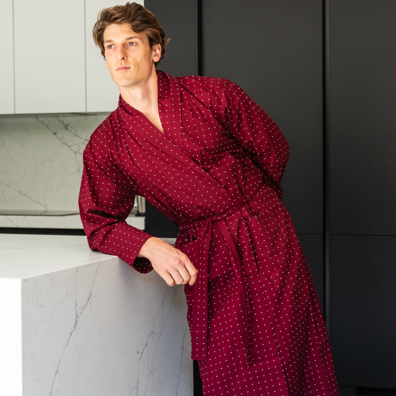Men's Classic Hooded Bathrobe Turkish Cotton Terry Cloth Robe