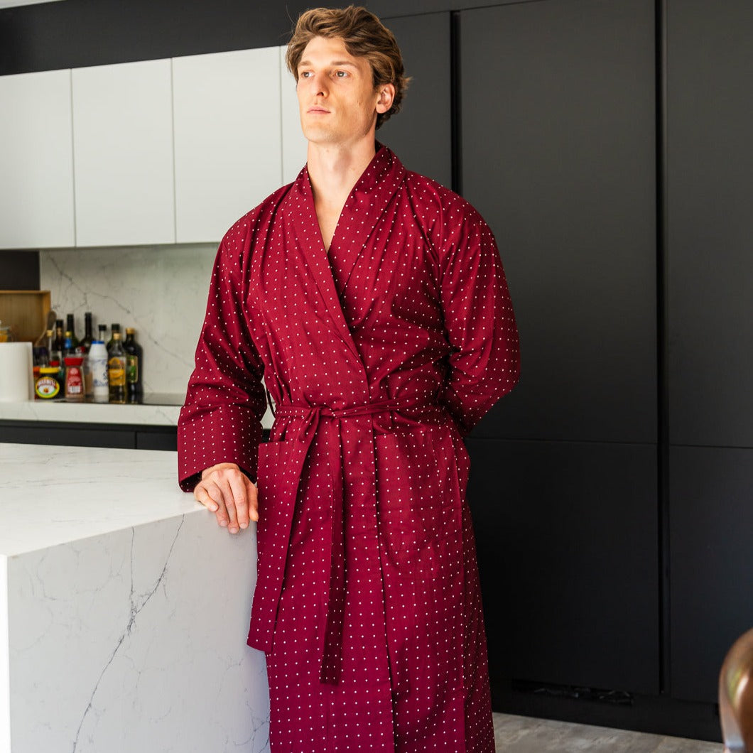 Lightweight Men's Tosca Red Robe | Bown of London – Bown of London USA