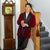 Belgravia Luxury Cotton Short Velvet Smoking Jacket in Burgundy