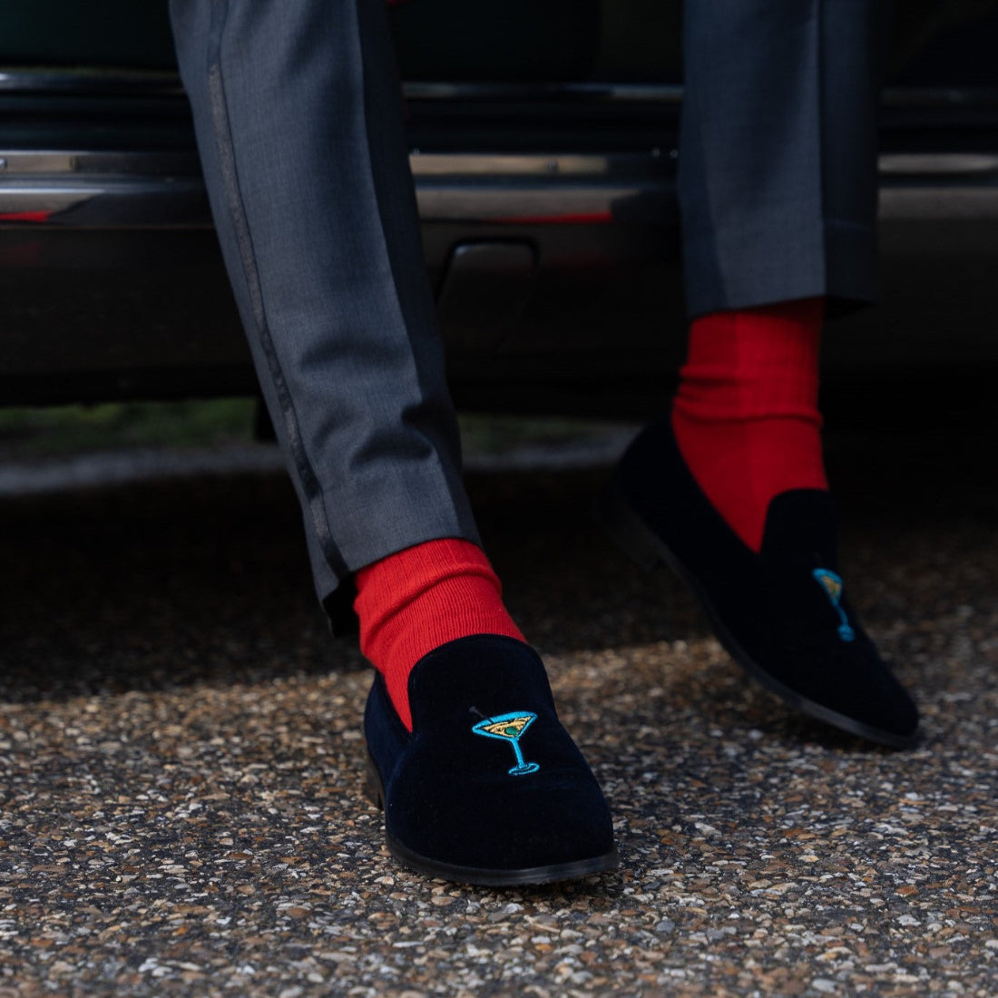 Velvet Loafer/Slipper Shoe Plain Navy Blue | Bown of London 9 / yes Velvet Loafer/Slipper Shoe Plain Navy Blue | Bown of London 9 / yes
