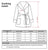 Rockefeller Luxury Cotton Short Velvet Smoking Jacket in Navy Size Chart