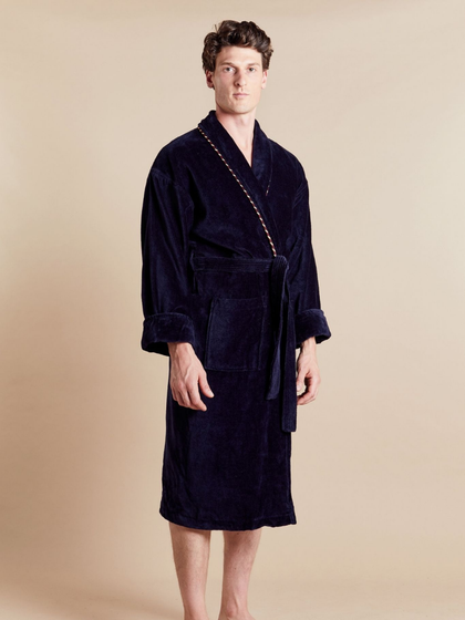 Men's Robe - Earl Navy