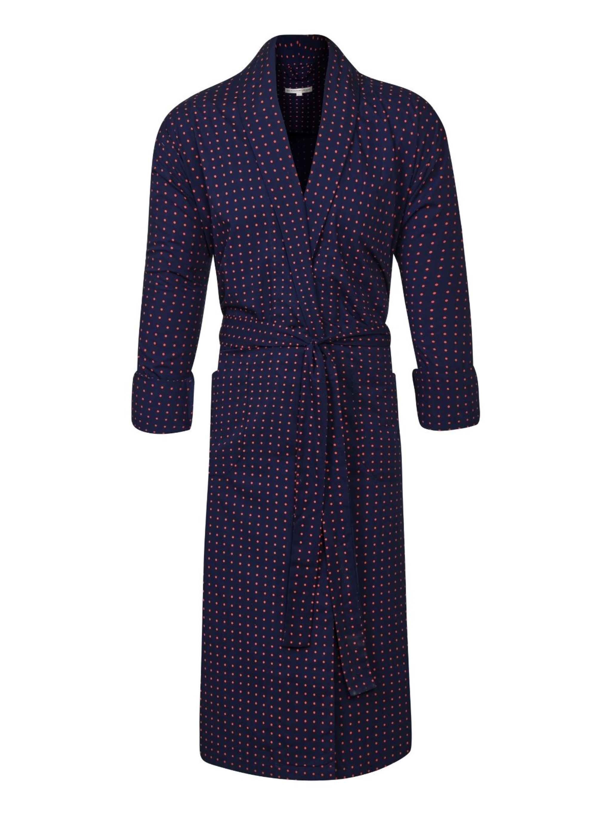 cotton dressing gown Thom Sweeney - Sky Blue Brushed round wear BOSS - Honeycomb-cotton dressing gown