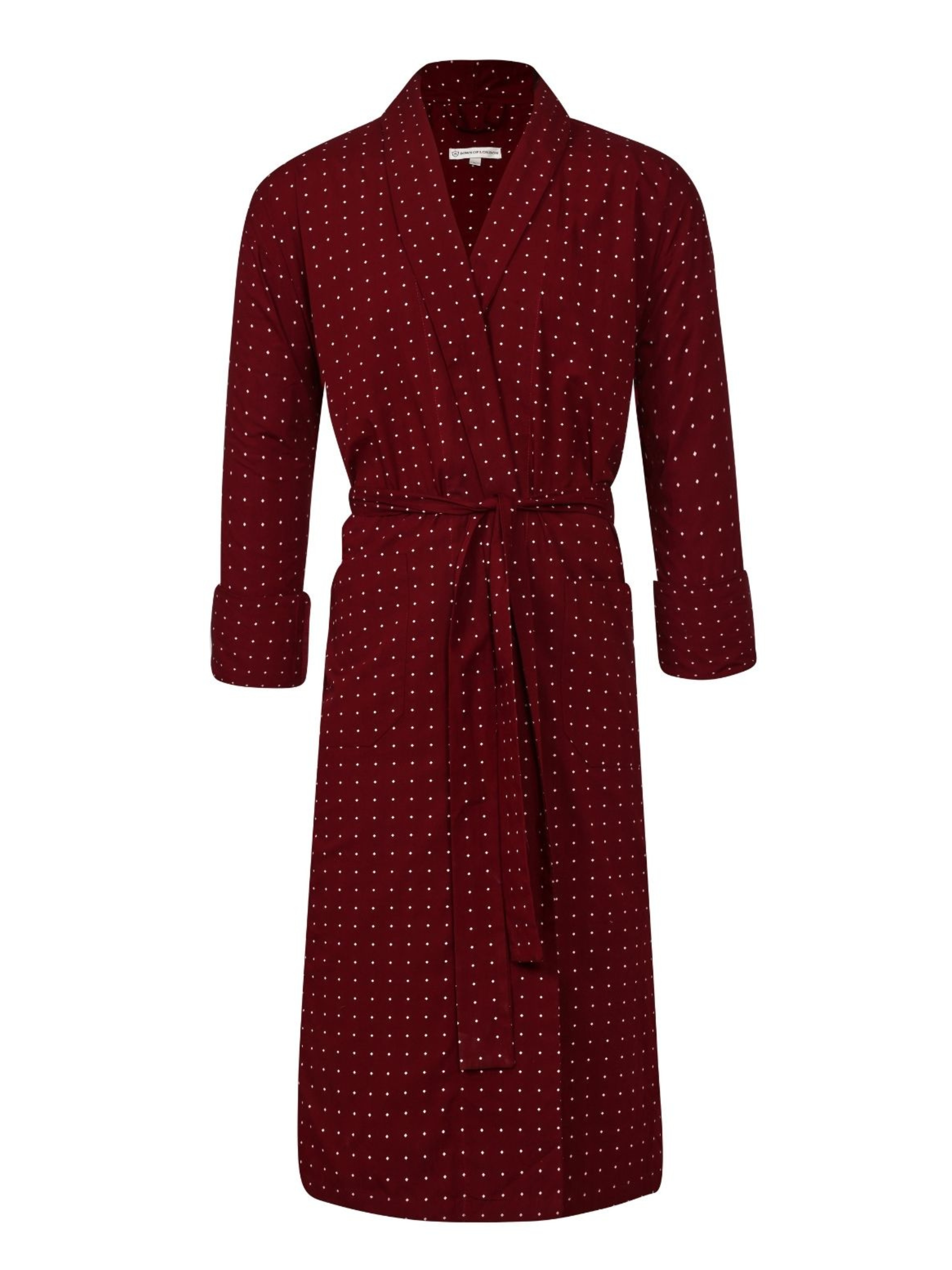 Lightweight Men's Bathrobe - Tosca Red