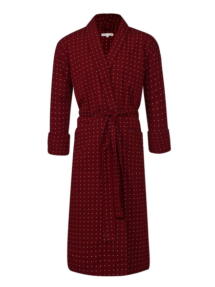 Lightweight Men's Bathrobe - Tosca Red