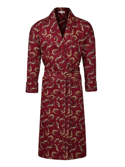 Lightweight Men's Robe - Gekko Claret