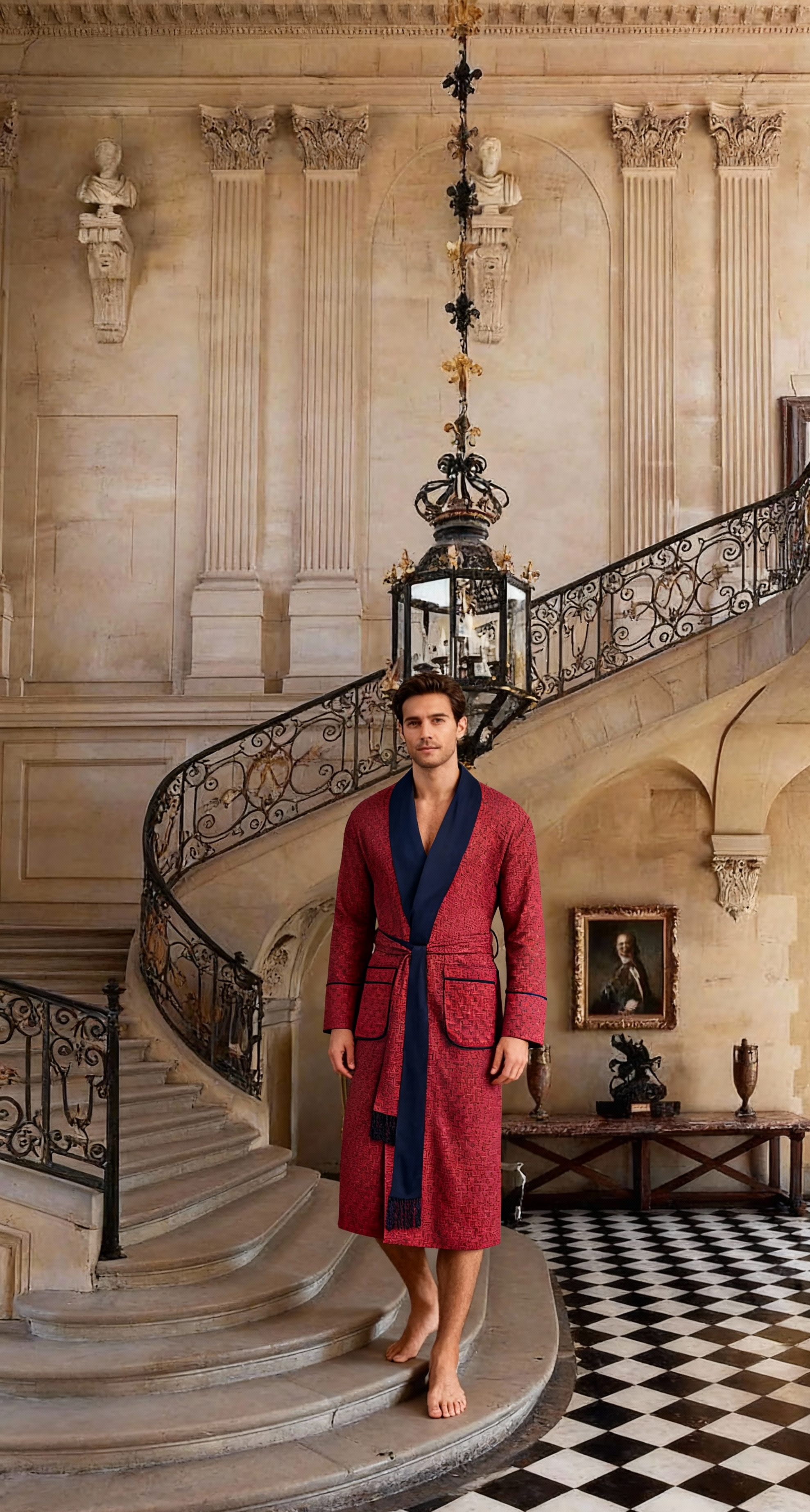 Lightweight Men's Bathrobe - Cambridge