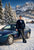 Made to Measure Double Breasted Mens Italian Velvet Smoking Jacket - Navy